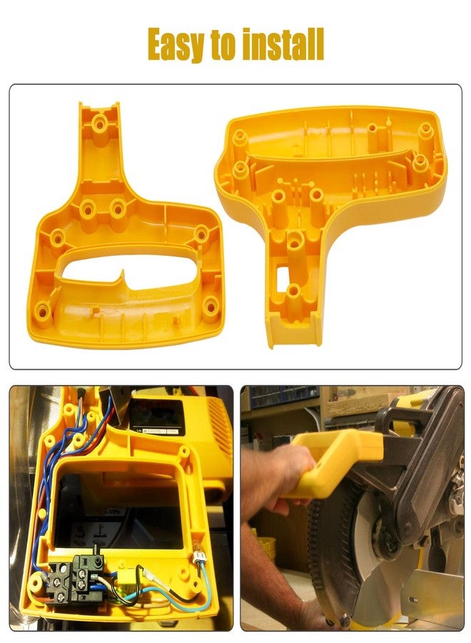 SZHY-LINK 153755-01 Miter Saw Replacement Clamshell Handle Compatible with DeWalt DW708 DW708 DW708 DW708-B2 DW708-BR Miter Saw Parts - Image 5